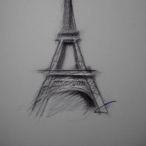 torre eiffel, mujer rubia, baja mil, pool dance, Pencil Sketch, 3D, 3D, Pencil Sketch