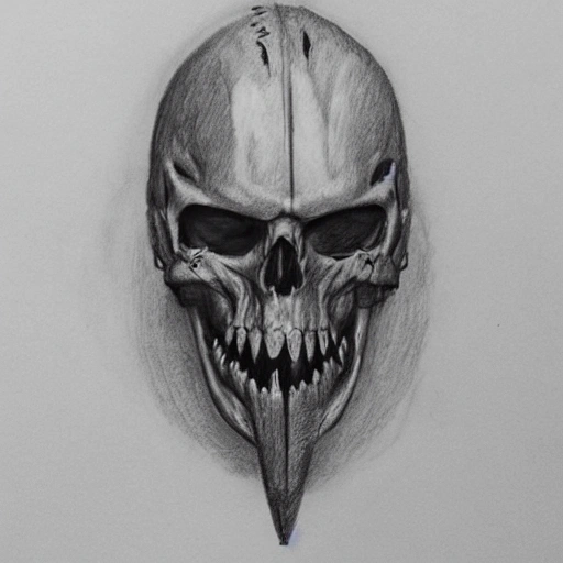 l, 3D Terror triángulo de las bermudas , Pencil Sketch