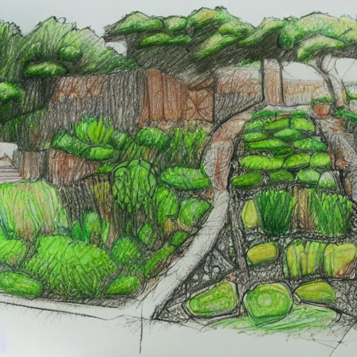 Permaculture in algarve, Pencil Sketch