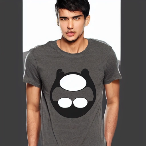 Tshirt with high8125 face, , Cartoon