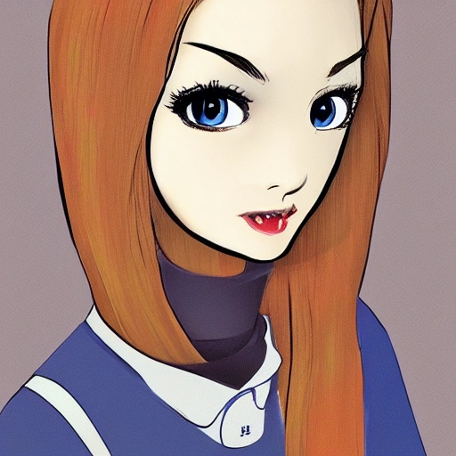 russian, women,  blue eyes, black hair, , , Cartoon
