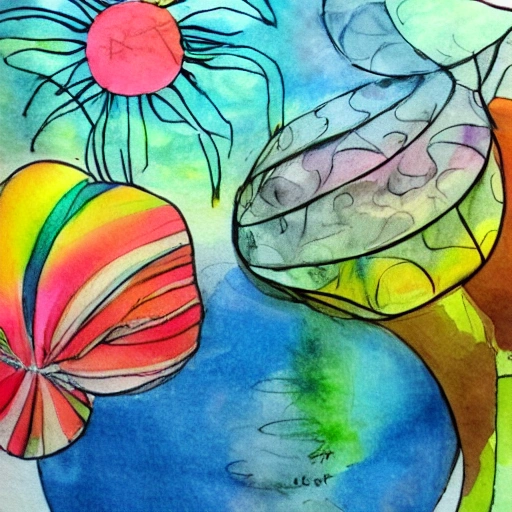 Teaching, , Water Color, Trippy