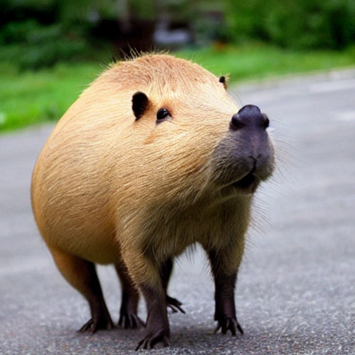 capybara dressing dinasaur, , Trippy