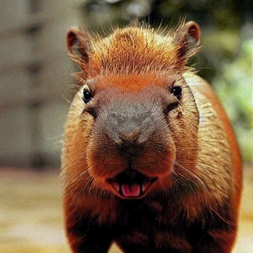 dinosaur capybara, Trippy