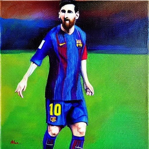 messi , , Oil Painting