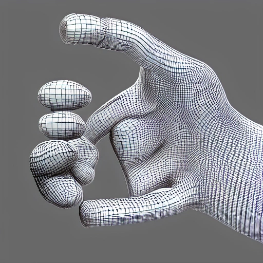 neo conceptual hand 3d