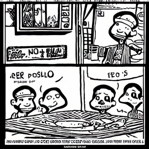 fricase de pollo , Cartoon