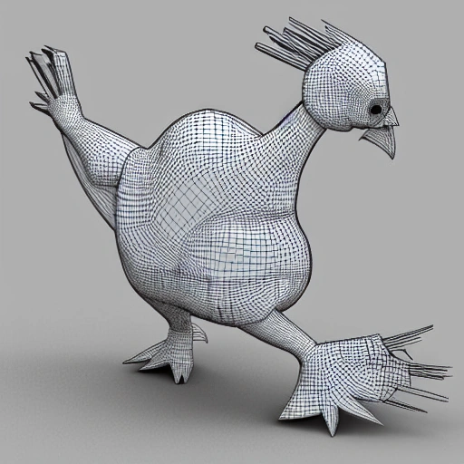 3d ninja chicken, Cartoon