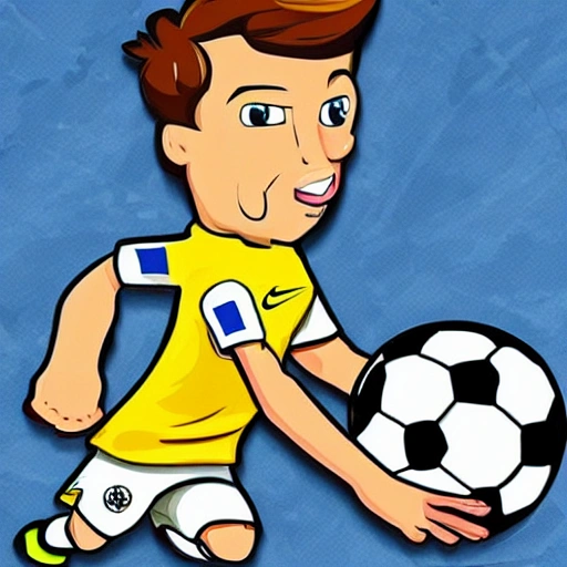 best soccer player, Cartoon