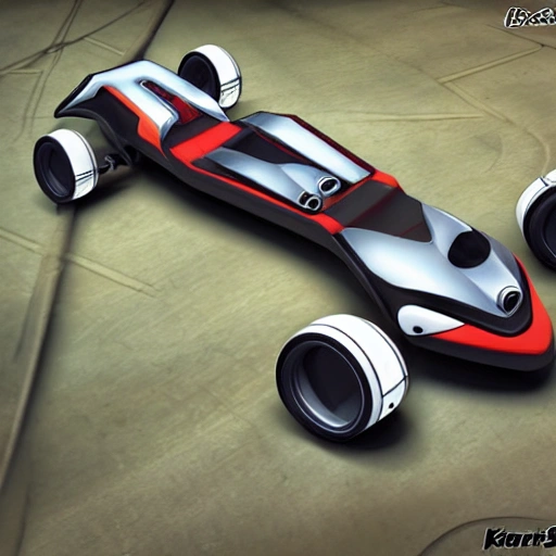 kart racer design, kart, futuristic, concept art, 3D
