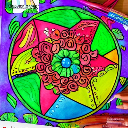 food coloring book page 
