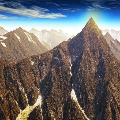 , 3D mountain landscape packed with thousands of people