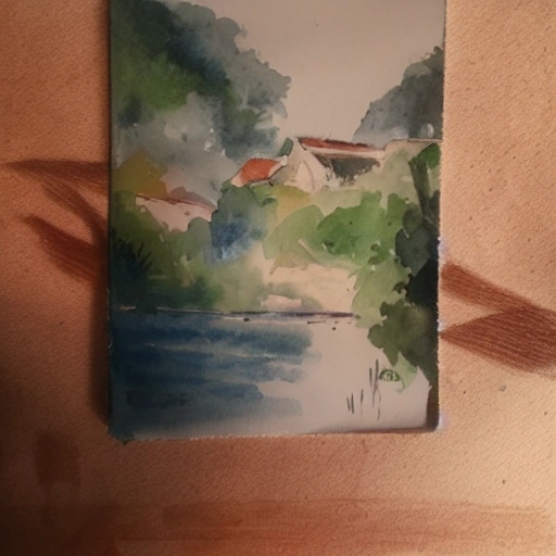  paisaje,  ,  Water Color