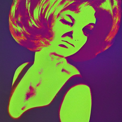 60s psychedelic grass lady