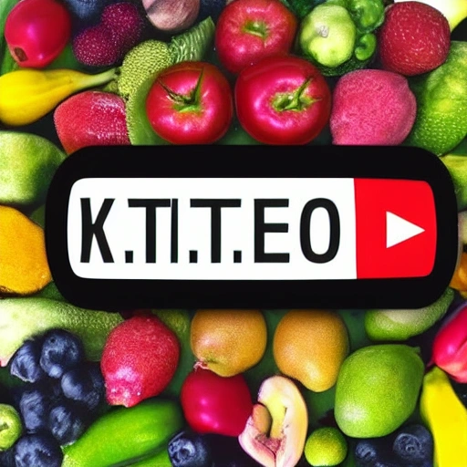 Logo para un canal de youtube, dedicado a subir videos de dieta keto. Los colores utilizados que sean colores de productos sanos y naturales.