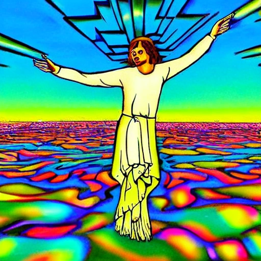 , Trippy, Cartoon la cantidad de angles en el cielo de manera gloriosa como se describen en la biblia con un fondo glorioso tal como se describe el cielo en la biblia con altos diseños de sus alas 