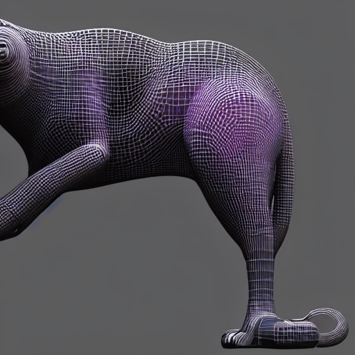 3d render cyberpunk CAT