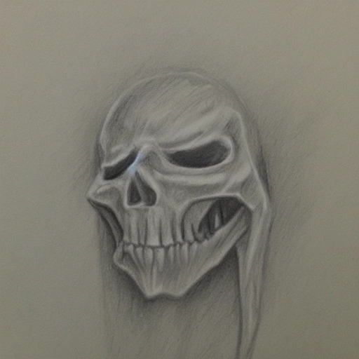 ghost, Pencil Sketch - Arthub.ai