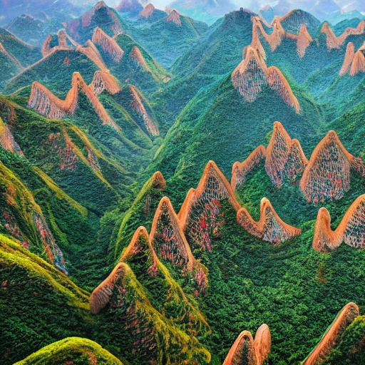 China's unique scenery, 4k resolution, hyper detailed