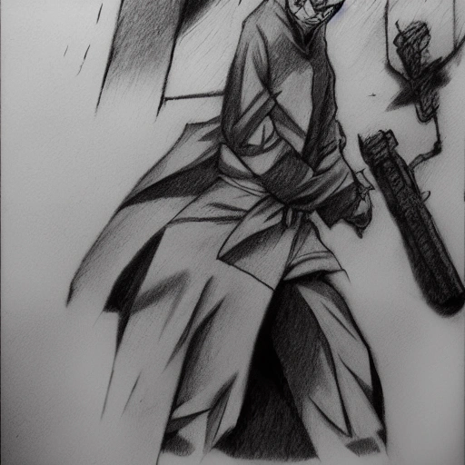 jujutsu kaisen, , Pencil Sketch