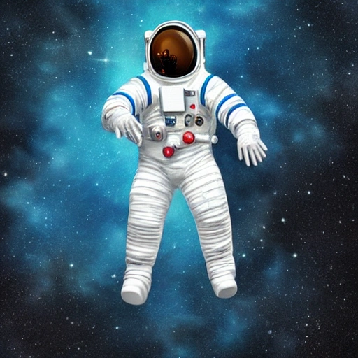 ASTRONAUT IN THE SPACE, REALISTIC
