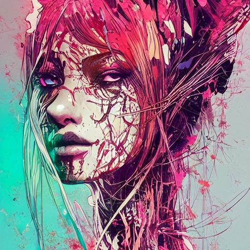 strong warrior princess| centered| key visual| intricate| highly detailed| breathtaking beauty| precise lineart| vibrant| comprehensive cinematic| Carne Griffiths| Conrad Roset