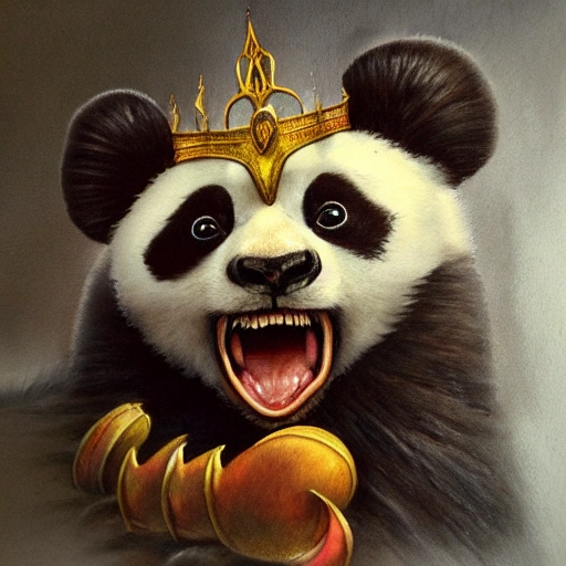 Ragdoll panda king wearing a golden crown, intricate, elegant, highly detailed, centered, digital painting, artstation, concept art, smooth, sharp focus, illustration, artgerm, Tomasz Alen Kopera, Peter Mohrbacher, donato giancola, Joseph Christian Leyendecker, WLOP, Boris Vallejo, Avatar, Punk, Cartoon, ESG
, Water Color, Trippy, Cartoon, 3D, Pencil Sketch, 3D, Oil Painting, Water Color