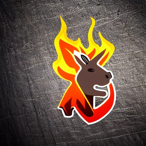 kangaroo_warrior_logo_fire_smoke_rage