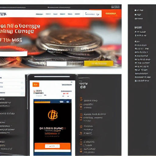 Digital currency exchange home page display carousel