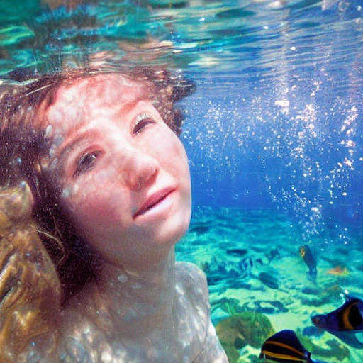 18 years girl,underwater 