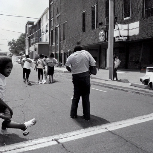 On the streets of the United States in the 1980s.