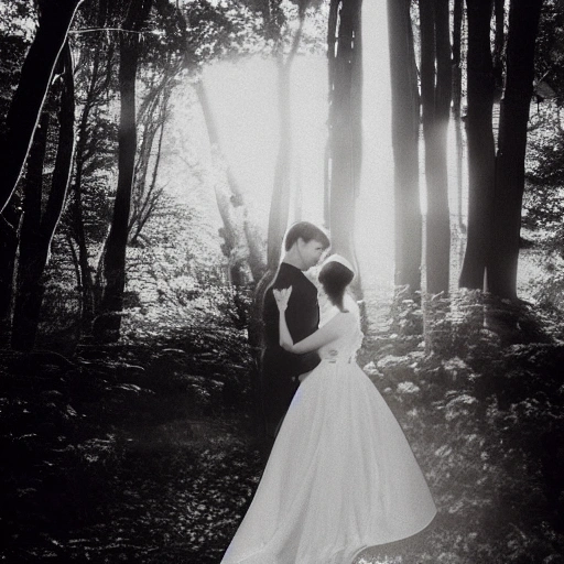 An enchanting forest scene at twilight, dappled sunlight filtering through the trees, casting soft shadows on Julia and Lukas, who are sitting closely together, their bodies entwined, a warm, intimate atmosphere; Julia, petite and delicate, nestled against Lukas, tall and strong, their silhouettes forming a harmonious composition, a delicate balance of light and shadow emphasizing their connection; A vignette of their hands clasped together, fingers intertwined, symbolizing trust and unity, subtle texture and graininess adding a nostalgic, romantic quality; A pair of leather cuffs and silk blindfold, artfully arranged on a bed of moss, a tasteful nod to the poem's exploration of dominance and submission, a soft glow surrounding these elements, hinting at the secret, passionate nature of their relationship; A subtle overlay of Munich and Regensburg maps, the two cities merged into one, a symbol of the couple's emotional closeness despite physical distance, softly blurred edges representing the fluidity and adaptability of their love; A lighthouse in the distance, standing tall against a stormy sky, its beam cutting through the darkness, symbolizing the strength and resilience of their bond, a painterly style adding depth and emotion to the scene; The album title, elegantly calligraphed, weaving through the cover like a ribbon, a visual representation of the poem's flowing verses, unifying the various elements of the design; A palette of rich, warm hues, reminiscent of a cozy embrace, accentuating the feeling of love and comfort that permeates the poem, with heightened saturation and contrast bringing the scene to life; A background pattern of intertwined vines and flowers, symbolizing the couple's growing love and the way their lives have become inseparable, the pattern softly blurred to maintain focus on the central figures; A final touch of soft focus, adding a dreamy, ethereal quality to the overall composition, evoking the deep emotions and powerful connection shared by Julia and Lukas.
, Pencil Sketch, Pencil Sketch, Pencil Sketch