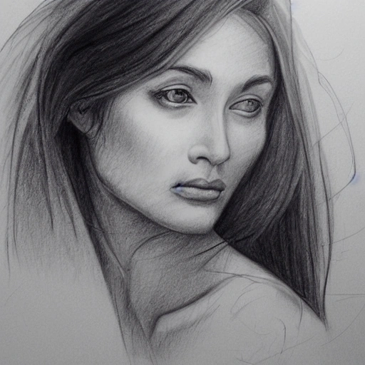 Beauty Pencil Sketch Arthubai 9134