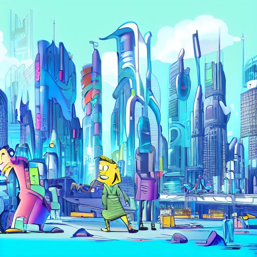 , Cartoon industry future city