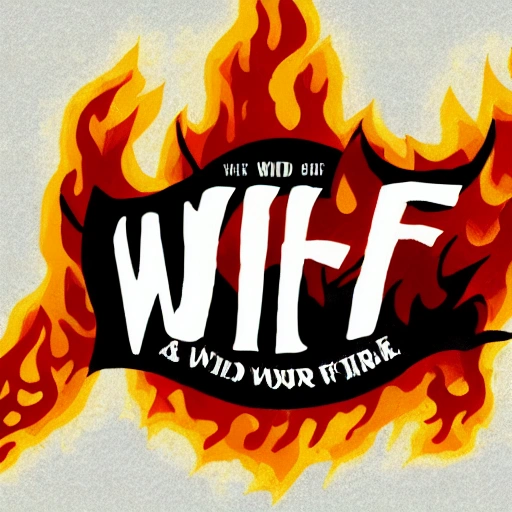 wild fire, illustration style
