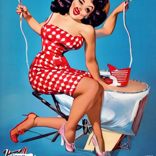 pin up decada de 60 nos EUA 
