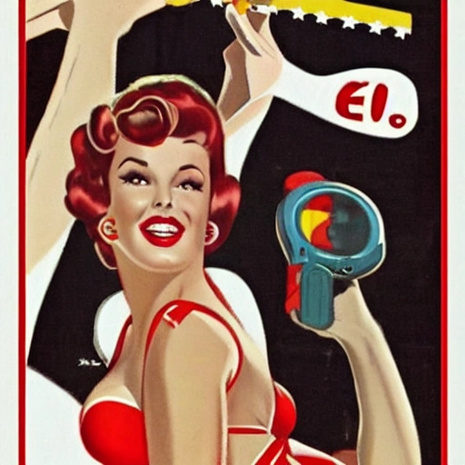 pin up decada de 60 nos EUA 
