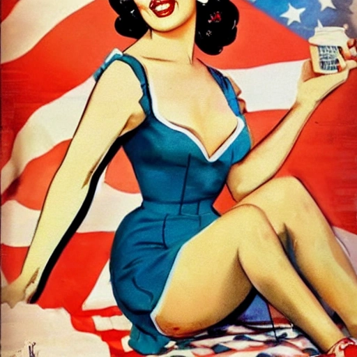 pin up decada de 60 nos EUA 
