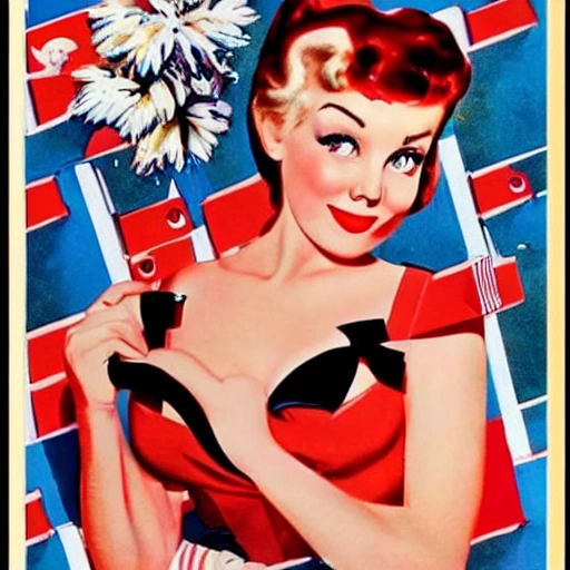 pin up decada de 50 nos EUA  , , Trippy