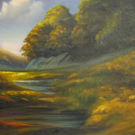 Landscape scenery, Oil Painting