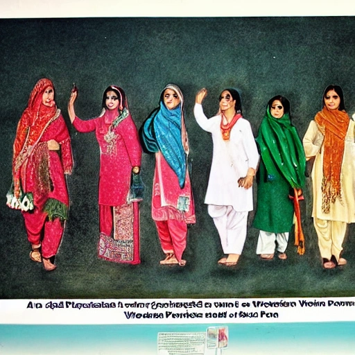 a poster on the representation of women preserving the culture of Pakistan, 3D