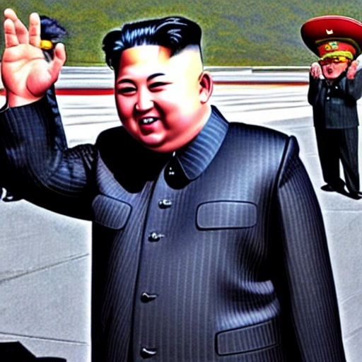 Kim Jong-un, shake the car, 3D