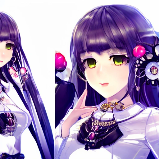 mdjrny-v4 style <lora:st louis epoch5:1> st. louis \(luxurious wheels\) \(azur lane\), hair ornament, earrings, necklace, portrait, silver dress, revealing clothes, looking at viewer, solo