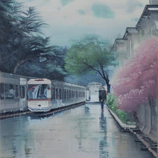 走山路扛麦子, Oil Painting