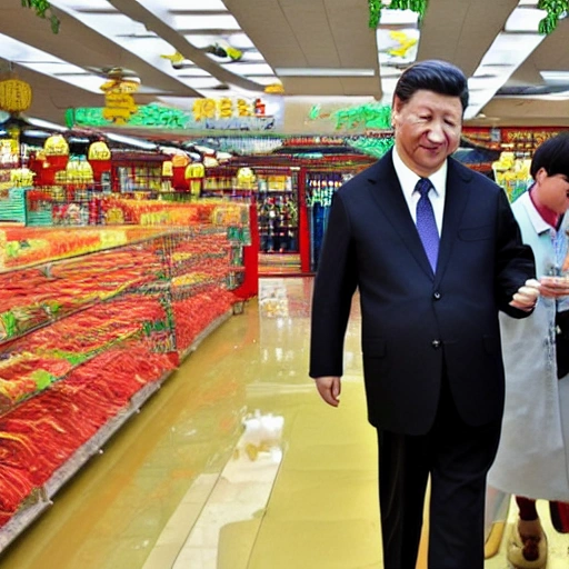 Xi jinping Shopping in Chinese School, Trippy