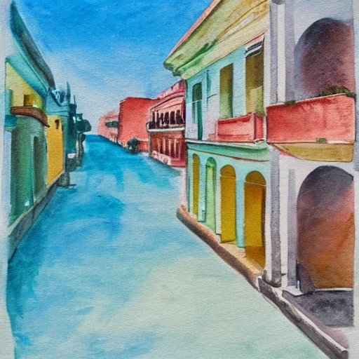 cuba, Water Color