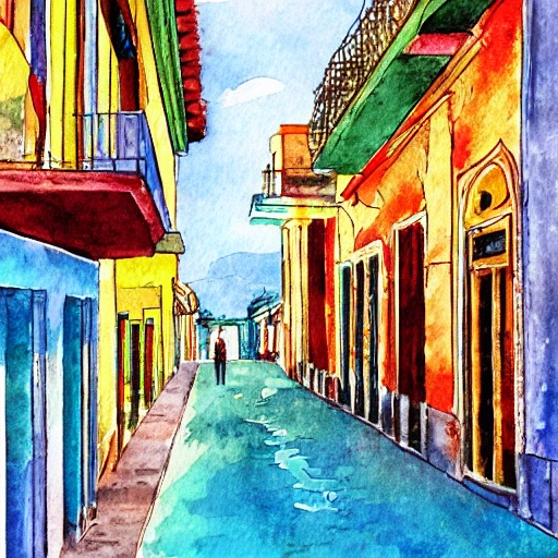 cuba, Water Color