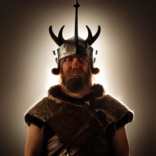 Hyper-realistic, front-view close-up portrait of a furious Viking bursting into flames, smoke, embers, (symmetrical composition)+, (eye contact)+, epic, celestial, moody, cinematic lighting, lens flare, highly detailed, sharp focus, octane render, HDRI, intense, dramatic, warm colors, fiery effect, professional, 35mm, 8k, IMAX, (mouth closed)+, viking helmet on his head, dark studio, low key, high contrast, dark background, flawless detail, award-winning, expertly crafted, detailed pupils, unreal engine