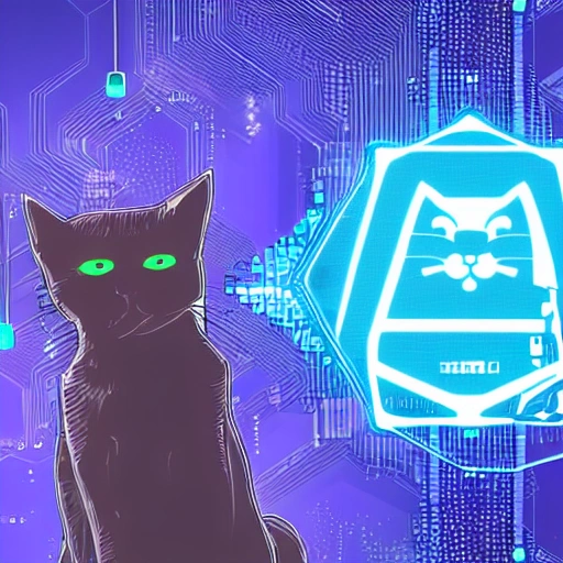 Cat hacker blockchain 4D