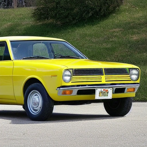 1972 4-door yellow amc hornet